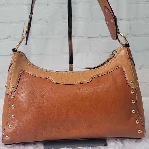 Michael Kors Y2K Double Tone Brown Leather Shoulder Bag - Picture 6 of 16